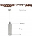 Vaporizador de leche de mano eléctrico de doble resorte Triple batidor de cabeza batidora mezclador agitador herramienta de cafe