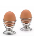 2019 más nuevo cocina desayuno duro hervido Metal huevo taza espiral primavera soporte huevo taza