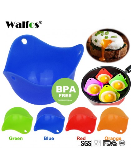 WALFOS de grado alimenticio flexible de silicona para hacer huevos furtivos, utensilios de cocina para cocinar, utensilios de co