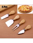 4 unids/set cuchillos de queso mango de madera cuchillo de queso rebanador Kit cocina herramienta para hornear queso cortador ac