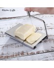 Cortador de mantequilla de queso cortador de tabla de corte de cocina herramienta de mano de alambre de acero inoxidable rebanad