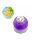 3 agujeros herramienta de decoración de pasteles 3 colores convertidor de mezcla para Cupcake crema flor glaseado boquilla conve