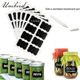 Unibird 32 unids/set etiquetas de pizarra con tiza líquida blanca, tarros de especias para cocina, etiquetas organizadoras, herr