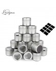 LMETJMA latas de especias magnéticas de acero inoxidable tarro de especias con pegatinas juego de sal y pimienta sazonadores KC0