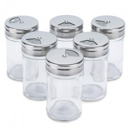 Utensilios de cocina botella para condimento de especias caja de almacenamiento de especias de cocina botella tarros transparent
