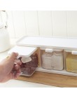 Estante de especias 3 rejillas cuchara cocina con tapa contenedor caja de condimento hierba especias almacenamiento recipiente d