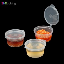 Shehorneado 30 unid/set recipiente de soporte para salsas de alimentos cajas de especias de condimento taza de almacenamiento de
