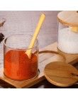 3 unids/set herramientas de especias de hierbas de vidrio botella de condimento tarro de almacenamiento de sal de azúcar tarros 