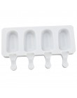 2 tamaños de moldes de helado caseros 4 cavidades de silicona DIY molde de paletas herramienta de hacer jugo máquina de postres 