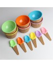 Nuevo 1 Juego de cuchara para helado para niños, juego de regalos duraderos para niños, adorable tazón de postre, herramientas d