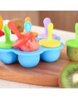 De silicona hielo molde de hielo crema bola Lolly fabricante de helado moldes bebé DIY comida herramienta complementaria fruta b
