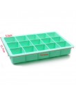Bandeja de hielo de silicona de grado alimenticio 15 rejilla hogar con tapa DIY cubito de hielo molde forma cuadrada fabricante 