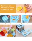 6 uds. Moldes de paletas de helado herramientas de cocina en forma de rectángulo reutilizable DIY moldes de helado Pop para horn