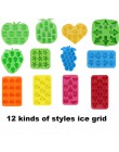 Bandeja de cubo molde de helado de silicona molde de silicona colorido cubo de hielo