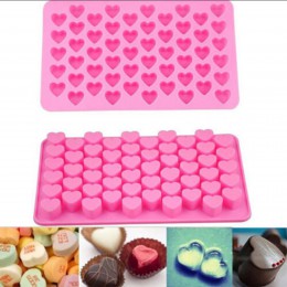Bandeja de hielo lindo forma de corazón mini silicona cubo de hielo Chocolate para hornear dulces jabón molde pastel de mousse d