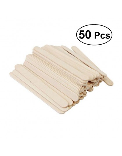 50 Uds. 9,3x1x0,2 cm palillos de madera de colores naturales para manualidades DIY diseños creativos