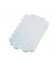 37 cubitos de hielo en forma de panal, bandejas de silicona para hacer cubitos de hielo, contenedores de molde de hielo con tapa