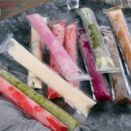 SHENHONG 100 unids/pack verano paletas bolsas de plástico Pop de hielo molde de congelador helado congelado tonto de bebidas de 