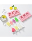 Molde de helado de silicona con cubierta forma de animales fabricante de gelatina para moldes hielo Lolly Cube de hielo bandeja 