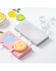 Molde de helado de silicona con cubierta forma de animales fabricante de gelatina para moldes hielo Lolly Cube de hielo bandeja 
