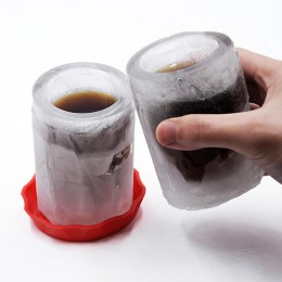 1 Uds. Nueva forma de taza de goma accesorios de cocina herramientas de helado congelado DIY cubitos de hielo chupito de vidrio 