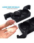 TEENRA 2 en 1 cristal claro bola de hielo fabricante de silicona bandeja de moldes de hielo cubo de hielo hacer bandeja redonda 