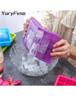 YuryFvna 15/24-Red cubo de hielo molde de silicona chocolate helado de caramelo, flan molde de la bandeja de soporte con tapa fá