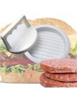 1 juego de forma redonda de hamburguesa prensa de plástico de calidad alimentaria hamburguesa Parrilla de ternera hamburguesa má
