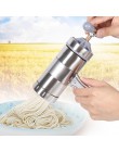 Máquina de fideos Manual con 5 moldes de prensado que hacen espagueti utensilios de cocina prensa Pasta máquina cortador de mani