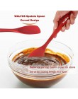 Cuchara de cocina de silicona de calidad alimentaria WALFOS esencial resistente al calor Flexible antiadherente de silicona para