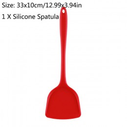 10 unids/set utensilios de cocina antiadherentes de espátula de silicona cuchara cocina utensilios de cocina.