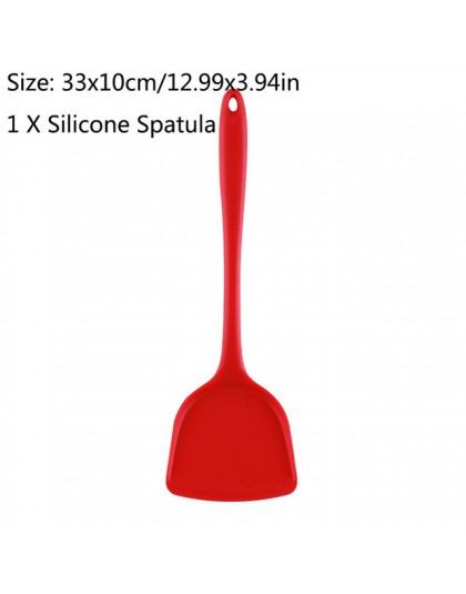 10 unids/set utensilios de cocina antiadherentes de espátula de silicona cuchara cocina utensilios de cocina.