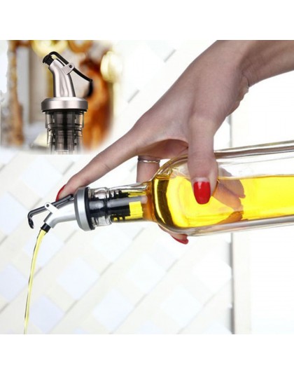 Recién llegado frasco pulverizador de aceite boquilla para licor dosificador de vino voltear tapón superior herramientas de coci