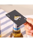 Negro/plata Poker tarjeta cerveza abrebotellas personalizado Acero inoxidable tarjeta de crédito abrebotellas Tarjeta de picas B