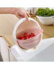 2018 de alta calidad de moda doble escurridor de cestas de lavado de cocina colador fideos verduras fruta regalo Dropshipping Q2
