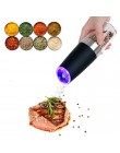 Nuevo Molinillo Eléctrico automático de pimienta molino de sal con luz LED libre de cocina sazonador herramienta de molienda aut