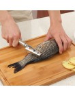 ORZ piel de pescado escala raspador, limpiador de acero inoxidable pelador Scaler de limpieza cepillo de artefacto de cocina ute