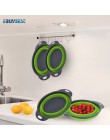 Colador plegable de silicona para lavado de frutas y verduras colador de cestas colador plegable con utensilios de cocina con ma