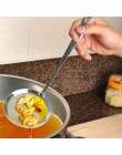 Cuchara con colador cuchara de acero inoxidable filtro rejilla de filtro de aceite colador de cuchara cocina Skimmer aceite-freí