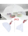 2 grandes Pop-Up de malla de pantalla proteger comida cubierta de cúpula carpa red para paraguas Picnic cocina doblado de malla 