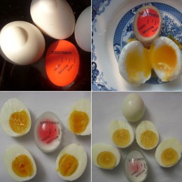 Creativo temporizador de huevo perfecto que cambia de Color reutiliza resina Yummy suave duro huevos hervidos temporizadores de 