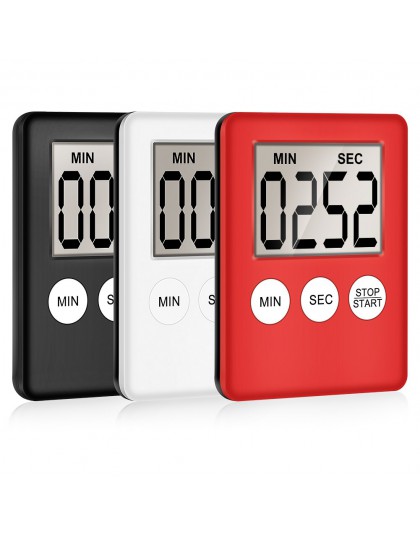 Mini LCD Digital pantalla cocina temporizador cuadrado cocina cuenta atrás alarma imán reloj sueño cronómetro temporizador