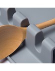 Soporte de cuchara de silicona soporte de cuchara de sopa para cuchara organizador de cocina utensilios de cocina estante de alm
