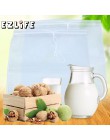 1 Uds. Reutilizable bolsa de fruta para alimentos bolsa de leche de nuez exprimidor de jugo malla tamiz sopa FDA grado alimentic