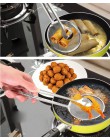Caliente Multi-funcional cuchara con filtro y pinza alimentos herramientas de cocina aceite-freír ensalada filtro BBQ Acero inox