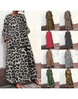 Vestido largo de verano de mujer vestido Vintage estampado de leopardo 2019 Celmia mujer Casual cuello redondo manga 3/4 Vestido