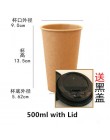 100 unids/pack Kraft de la taza de papel desechable de papel taza de café leche caliente beber de la taza de PAPEL DE CAFÉ Tiend