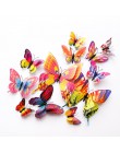 Nuevo estilo 12 pzs pegatina para la pared de mariposas 3D de doble capa, mariposas de decoración para el hogar para decoración,