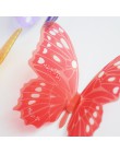 18 unids/lote 3d efecto cristal adhesivo para pared de mariposas hermosa mariposa para niños habitación calcomanías de pared dec