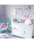 Oro lunares habitación de niños habitación de bebé pegatinas de pared niños decoración para el hogar calcomanías de pared para n